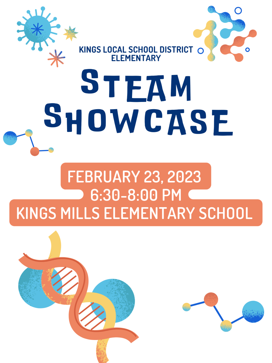 KLSD Elementary STEAM SHOWCASE February 23, 2023 from 6:30-8:00 p.m. at Kings Mills Elementary School